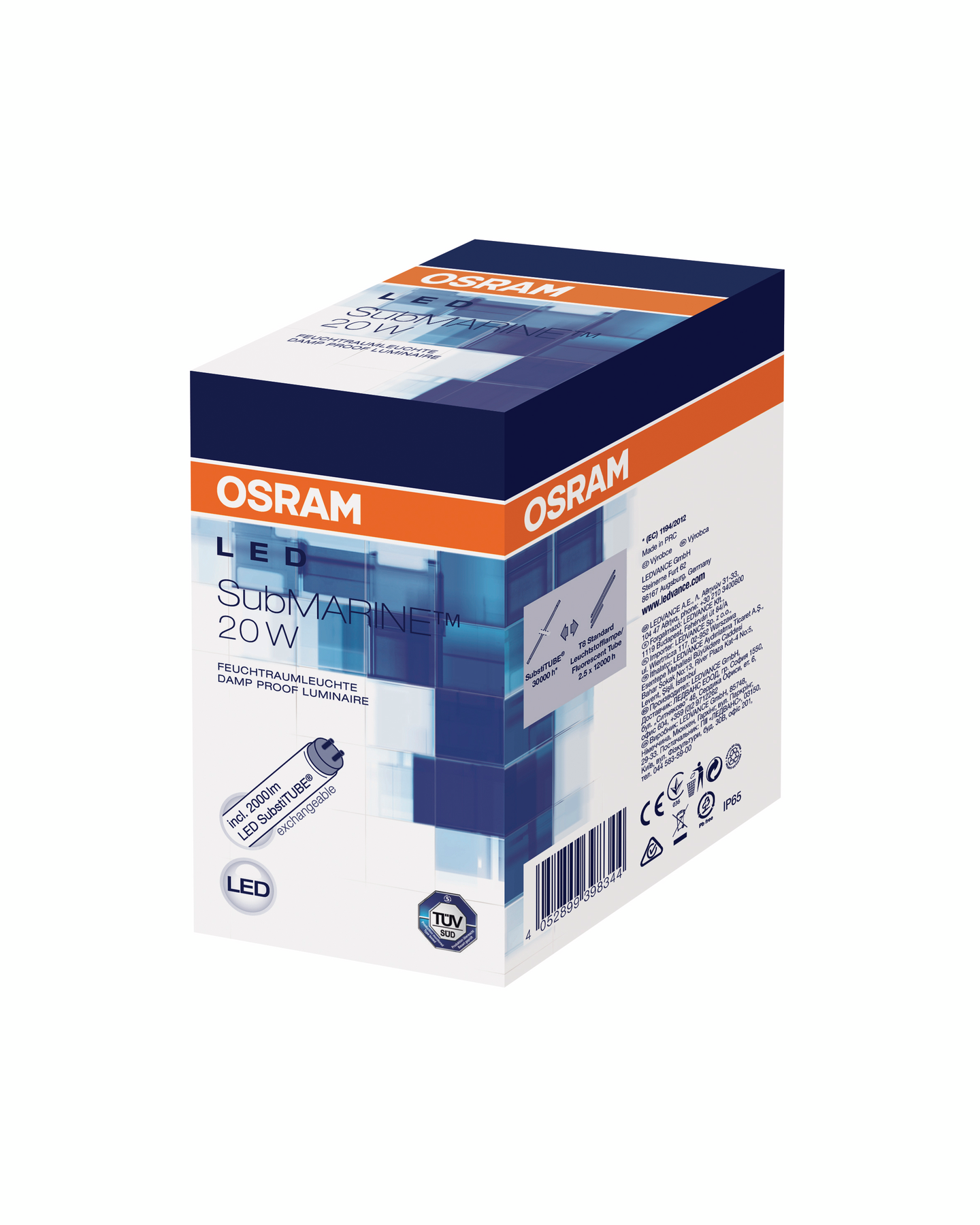 Led-valaisin Osram Submarine 1,5m 1x20W/840 230V
