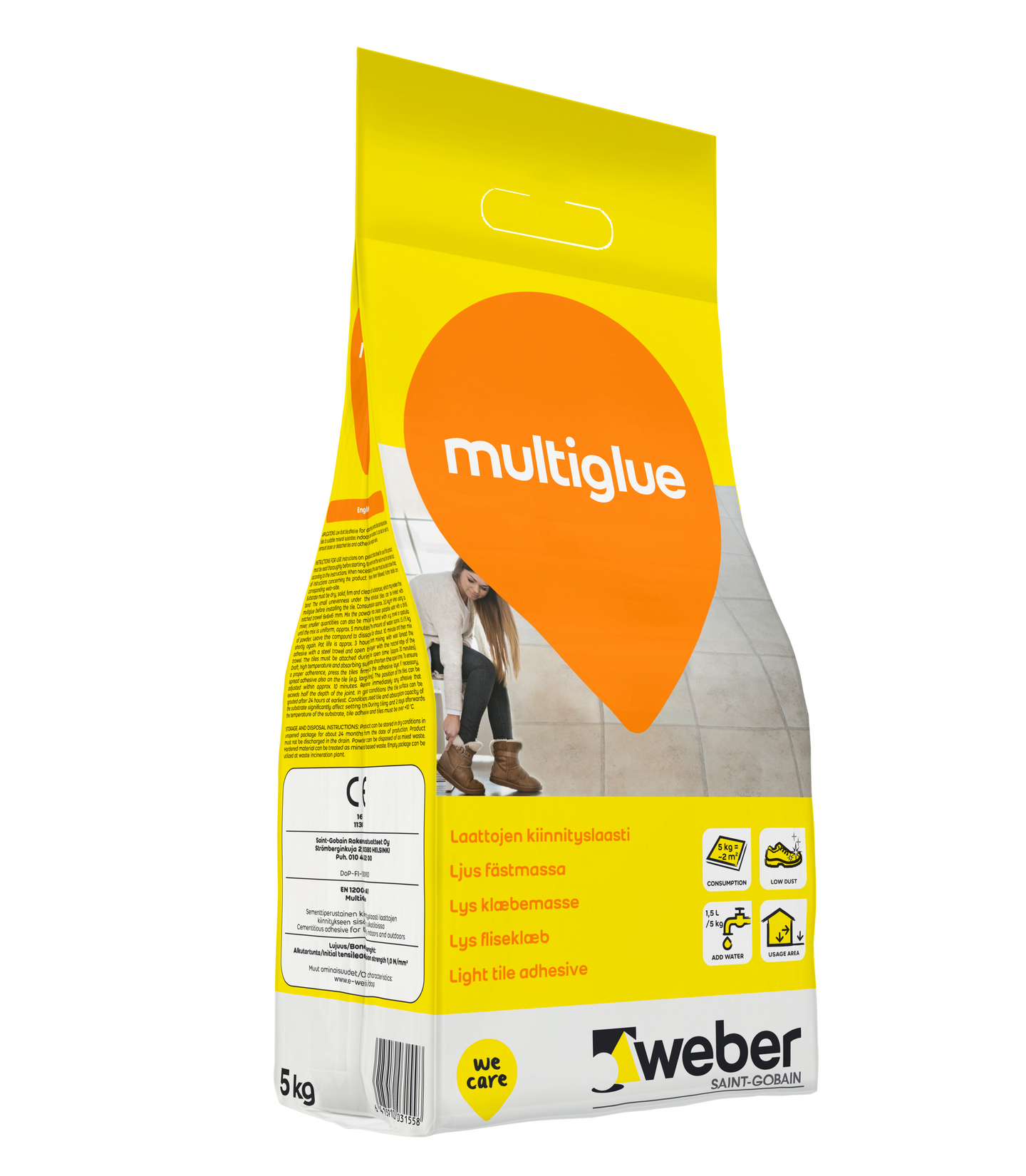 Kiinnityslaasti Weber Multiglue 5kg