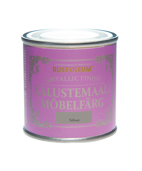 Rust-Oleum Metallic Finish Kalustemaali 125ml Silver
