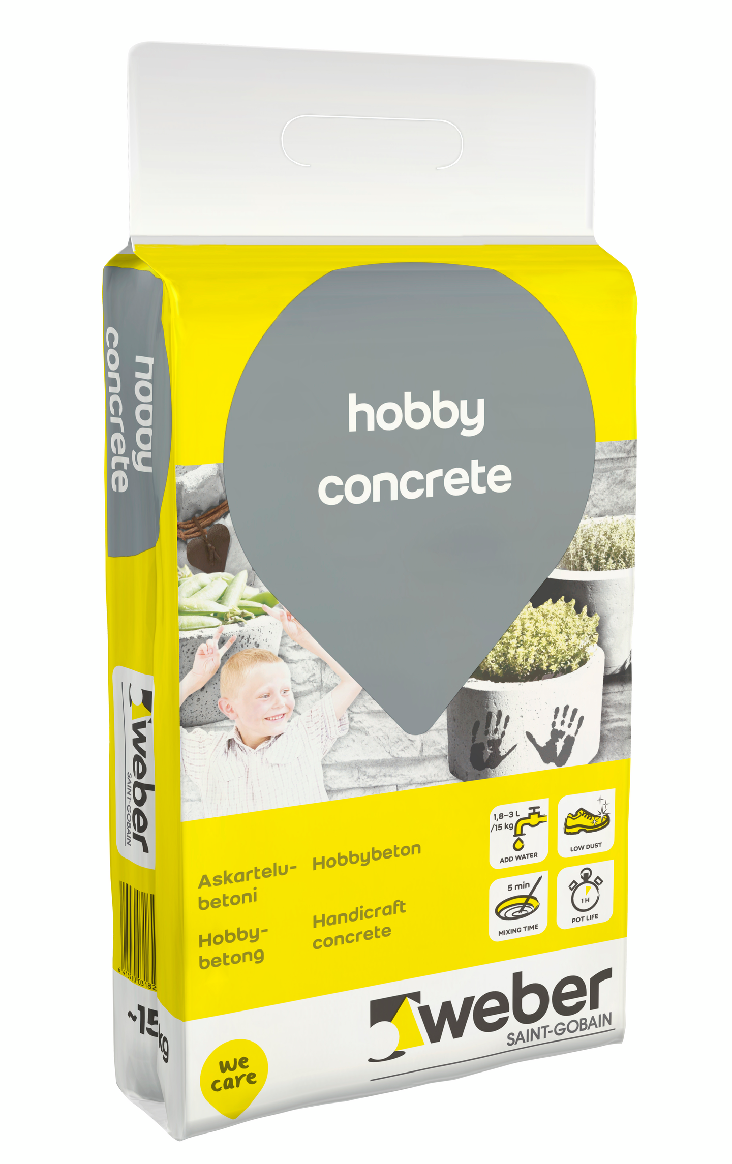 Askartelubetoni Weber Hobby Concrete 15kg - K-Rauta