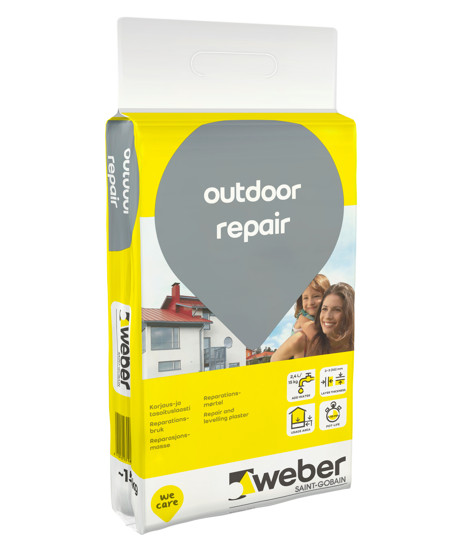 Korjaus- ja tasoituslaasti Weber Outdoor Repair 15kg