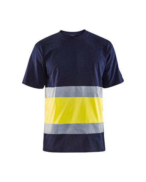 T-paita Blåkläder Hi-Vis 338710308833 mariininsininen-keltainen