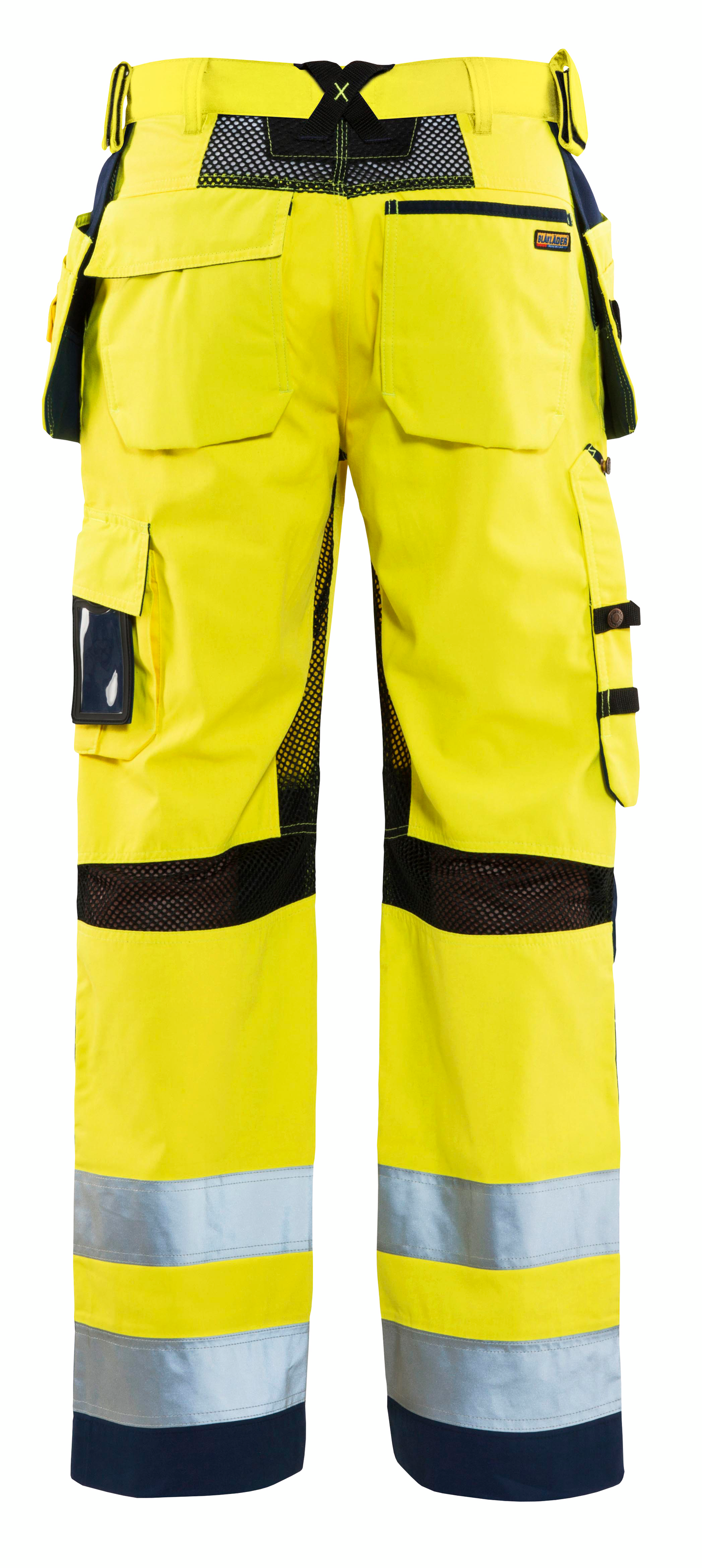 Riipputaskuhousut Blåkläder 156518113389 huomiokeltainen/tummansininen