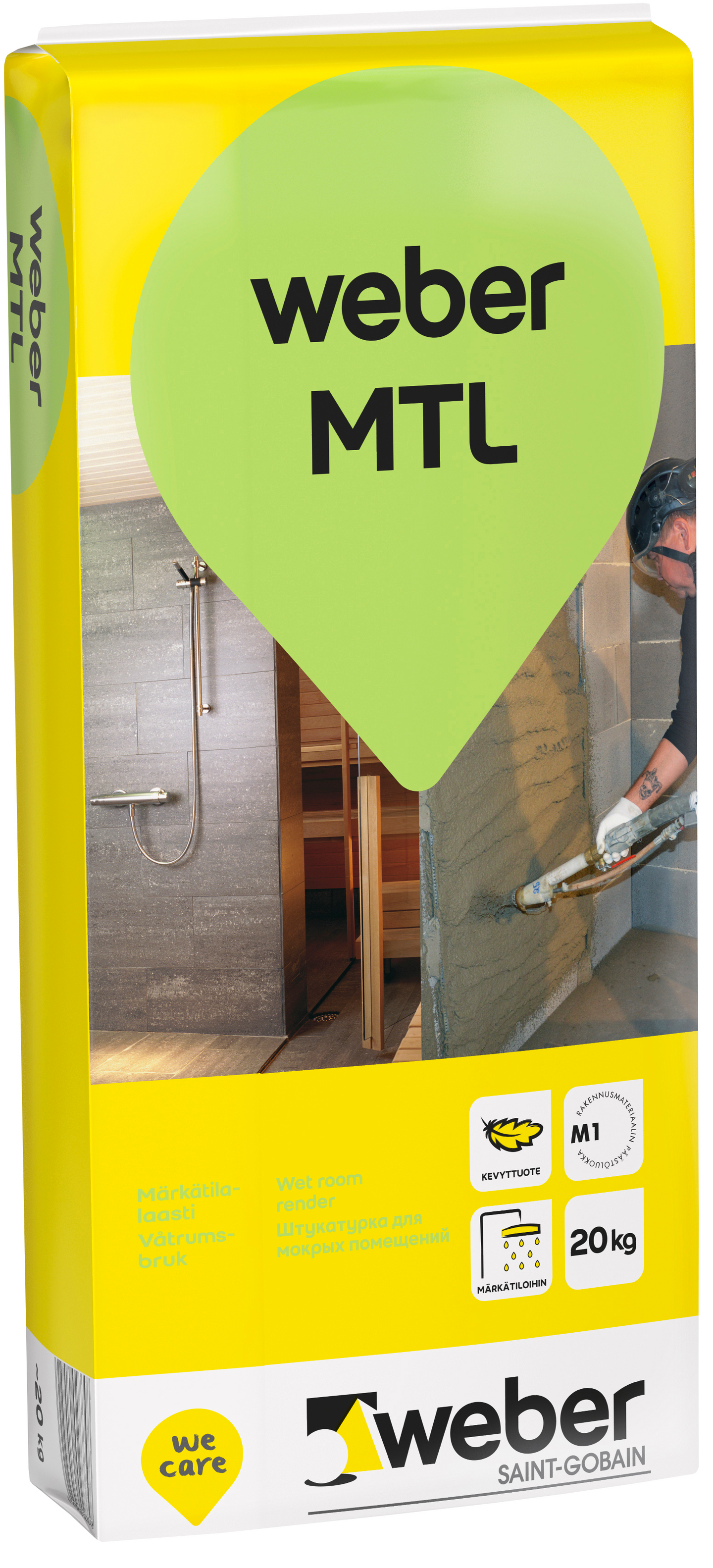 Märkätilalaasti Weber MTL 20kg