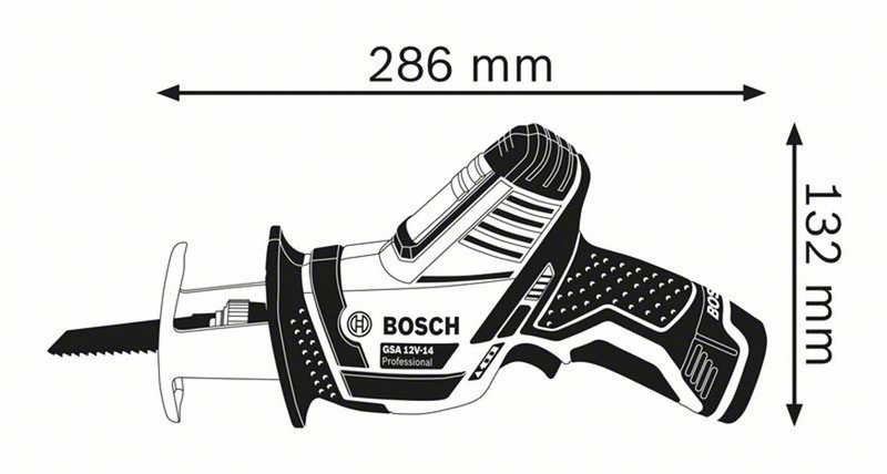 Akkupuukkosaha Bosch GSA 12V-14 Solo L-Boxx