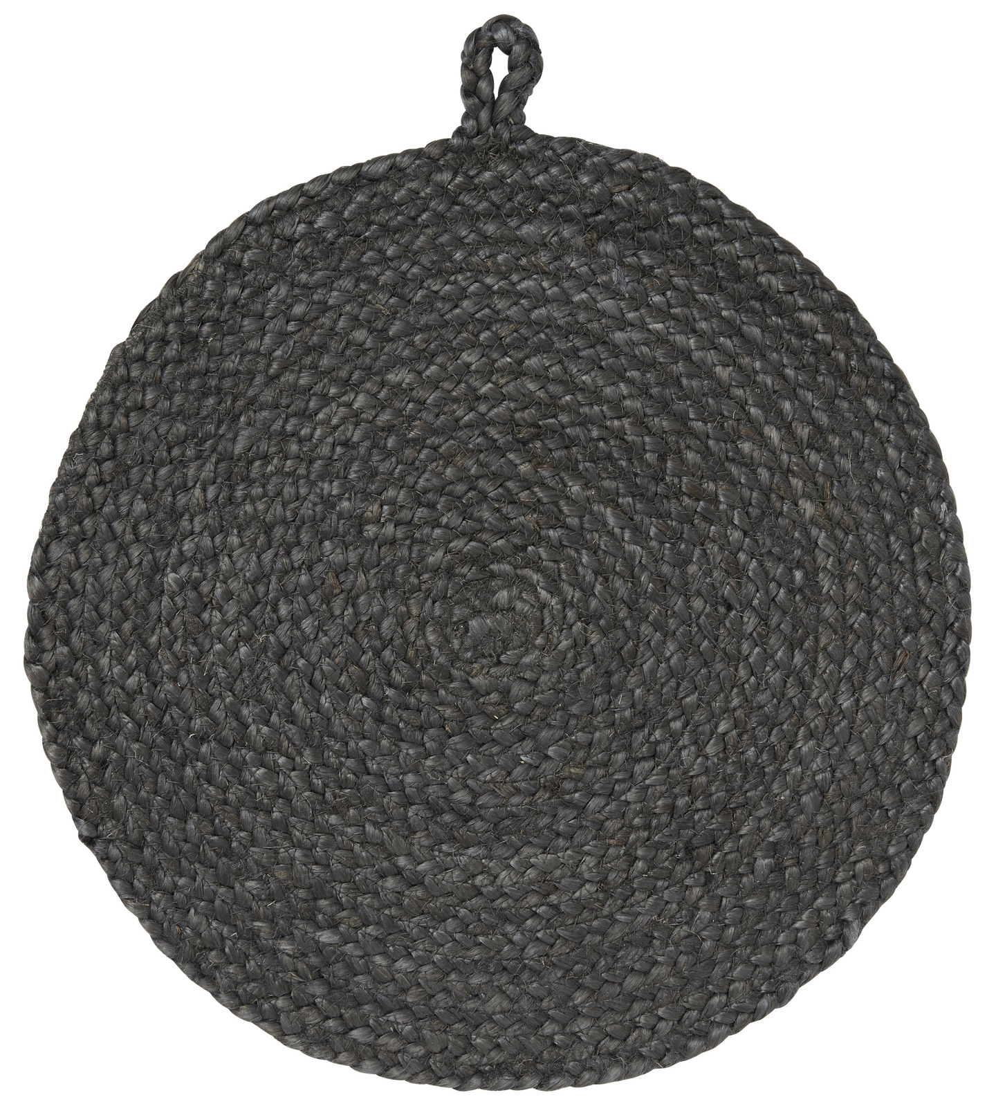 Juuttitabletti 38cm pyöreä harmaa