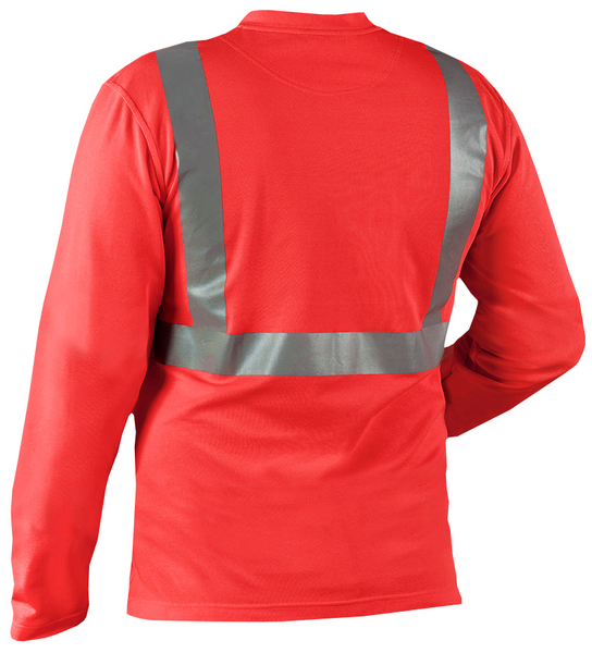 T-paita Blåkläder pitkähihainen Hi-Vis 338310115500 punainen