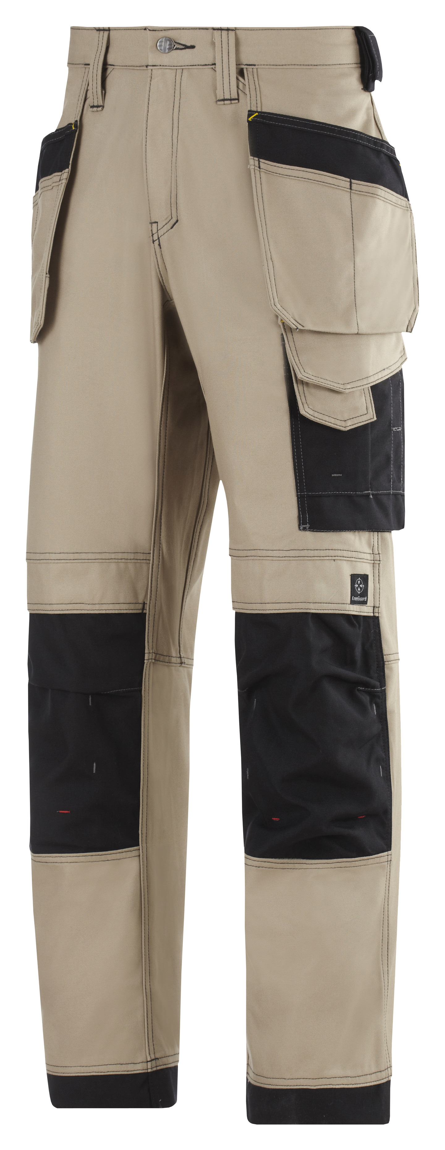 Työhousut Snickers Canvas+ 3214-2004 khaki-musta