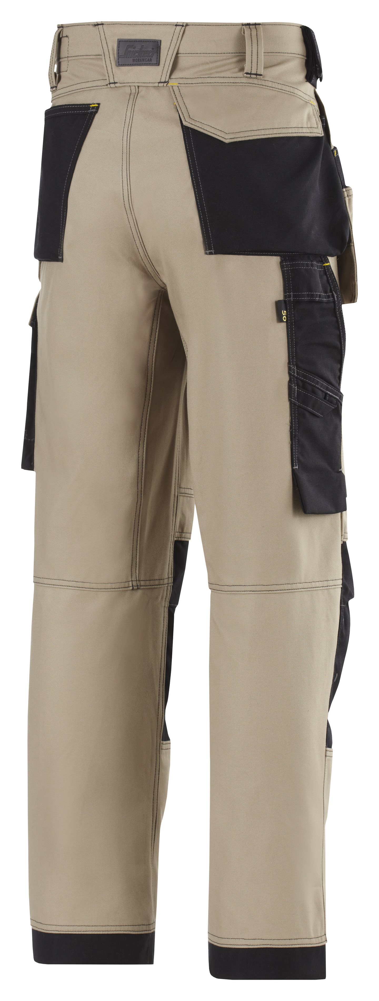 Työhousut Snickers Canvas+ 3214-2004 khaki-musta