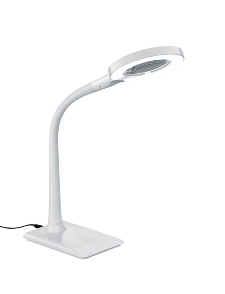 Pöytävalaisin TRIO Lupo led valkoinen