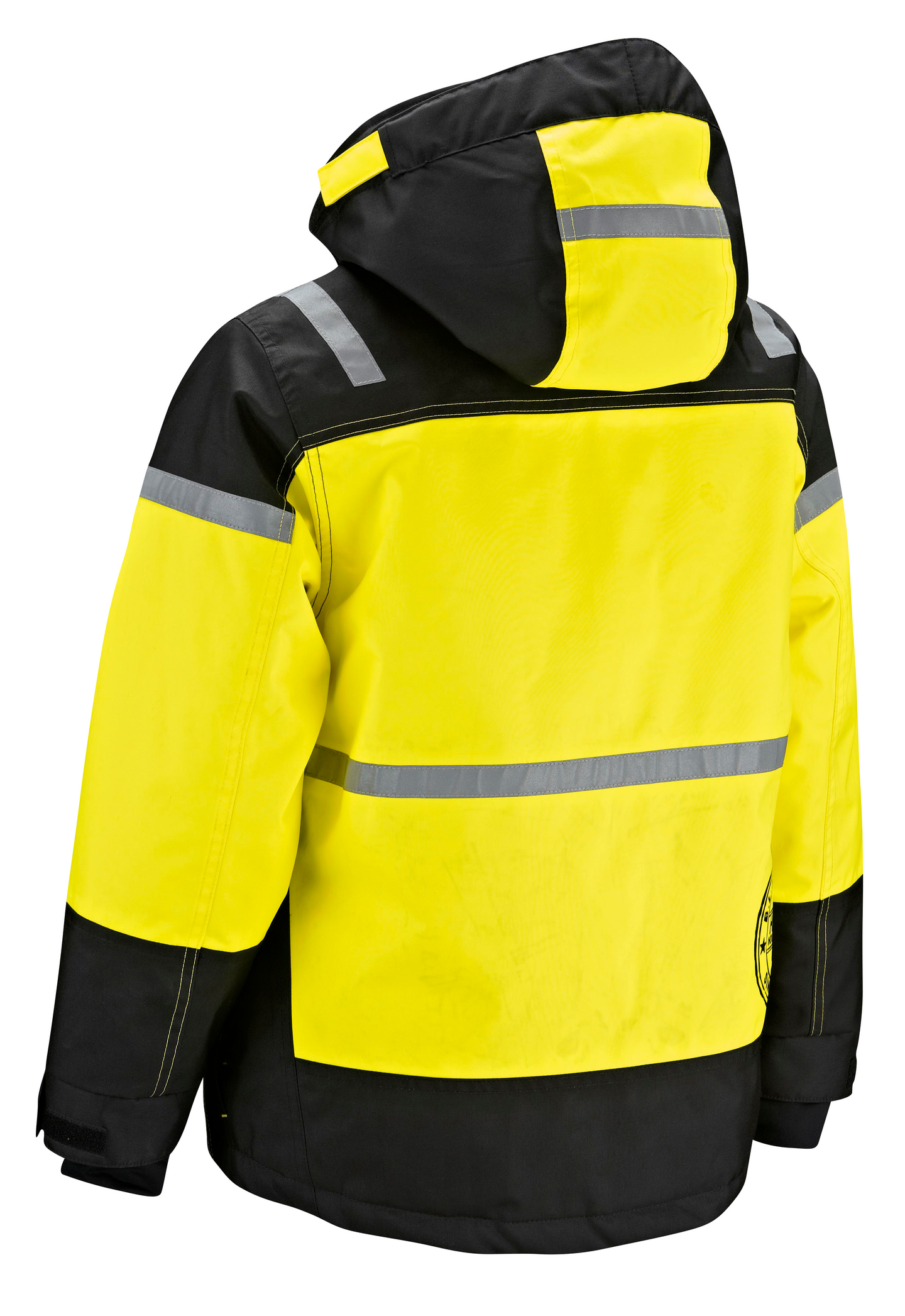 Lasten talvitakki Blåkläder 485819779933 musta/keltainen