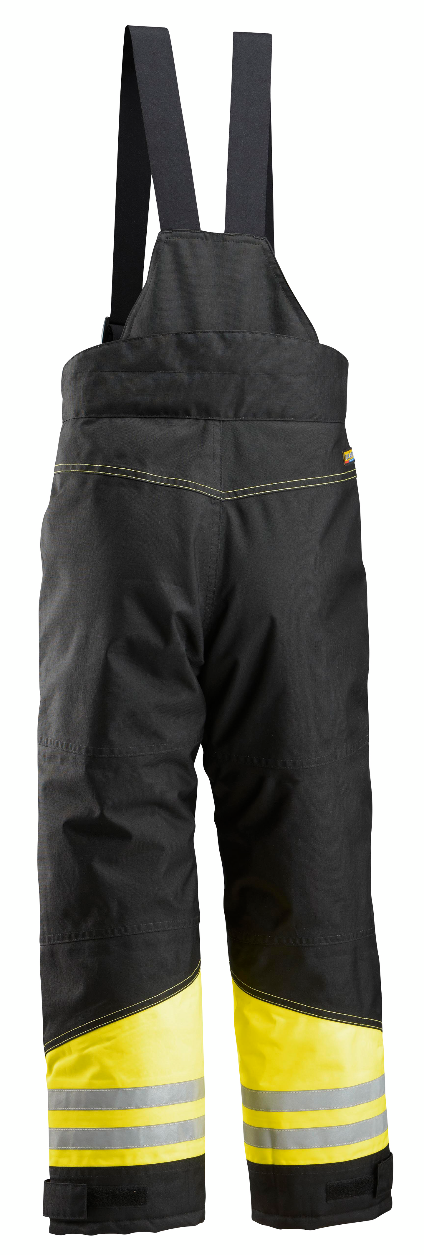 Lasten talvihousut Blåkläder 185819779933 musta/keltainen