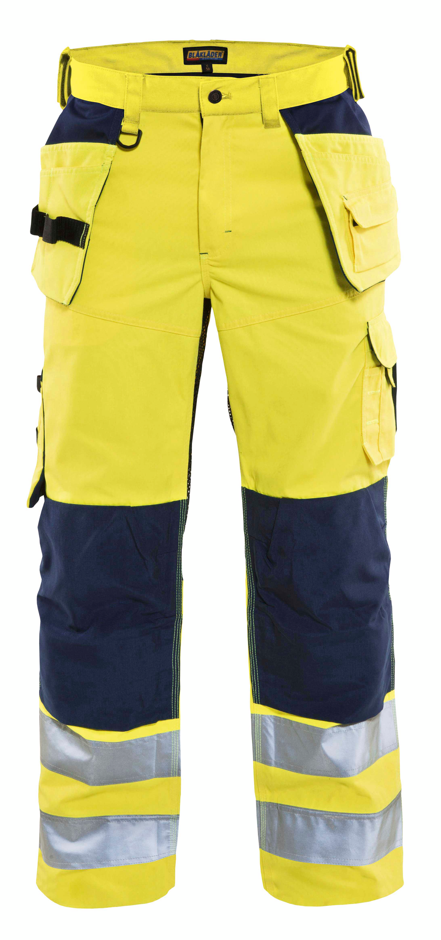 Riipputaskuhousut Blåkläder 156518113389 huomiokeltainen/tummansininen