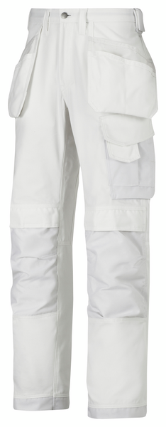 Työhousut Snickers Canvas+ 3214-0909 valkoinen