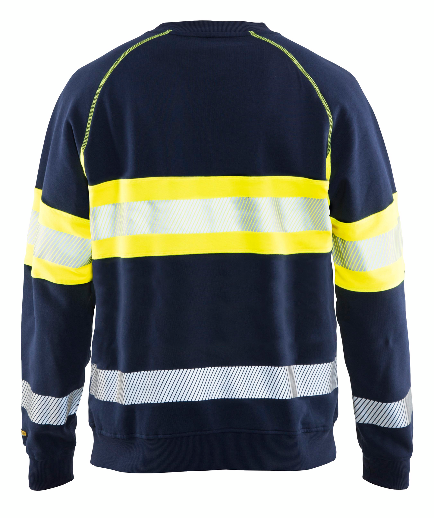 Collegepaita Blåkläder Hi-Vis 335911588933 mariininsininen-keltainen