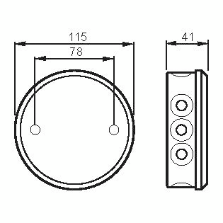 Pintajakorasia ABB AP7PP 115mm IP44 valkoinen