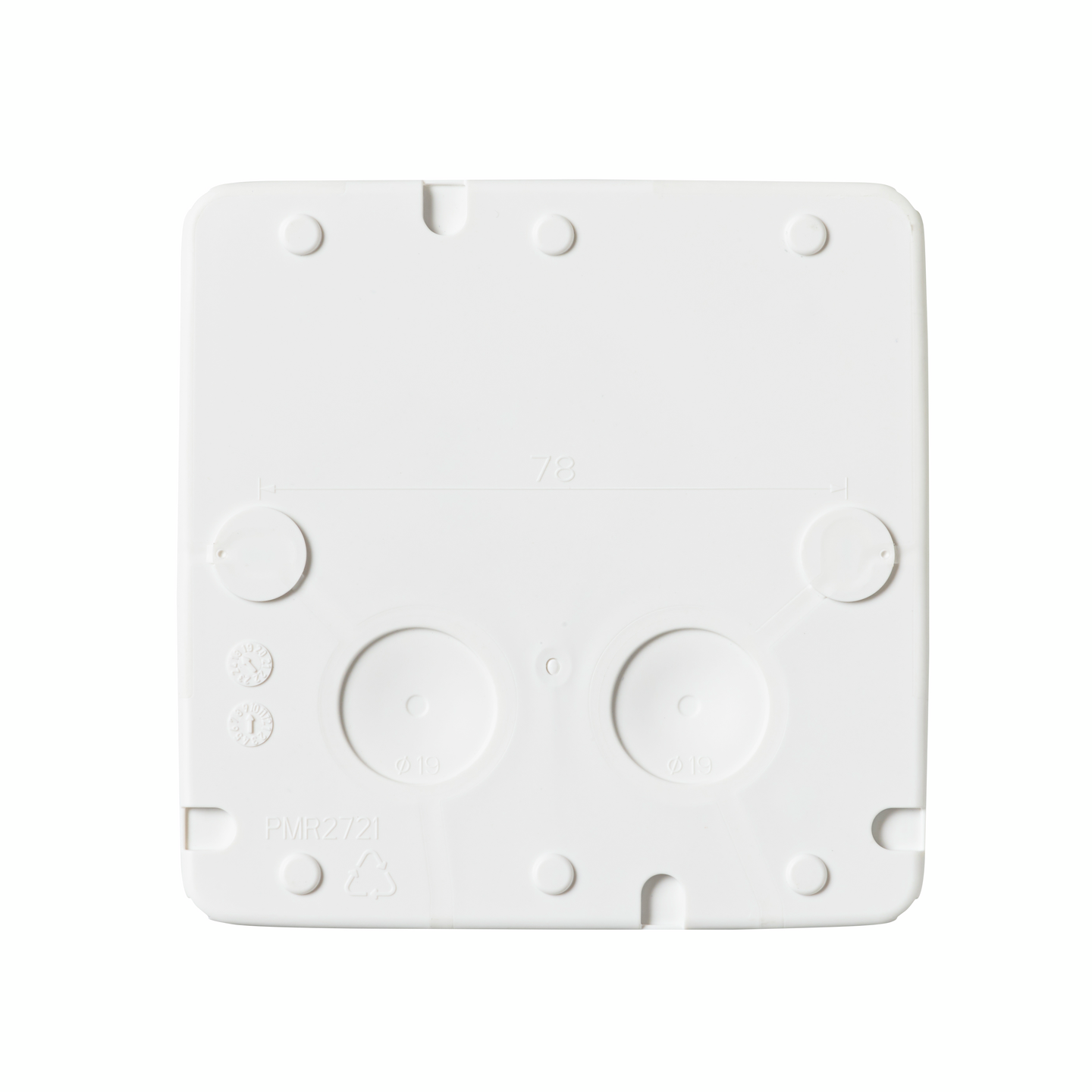 Pintajakorasia ABB AP10PP 104x104 IP55 valkoinen