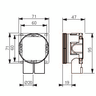 Kojejakorasia ABB AU5.2PP kiintonysä