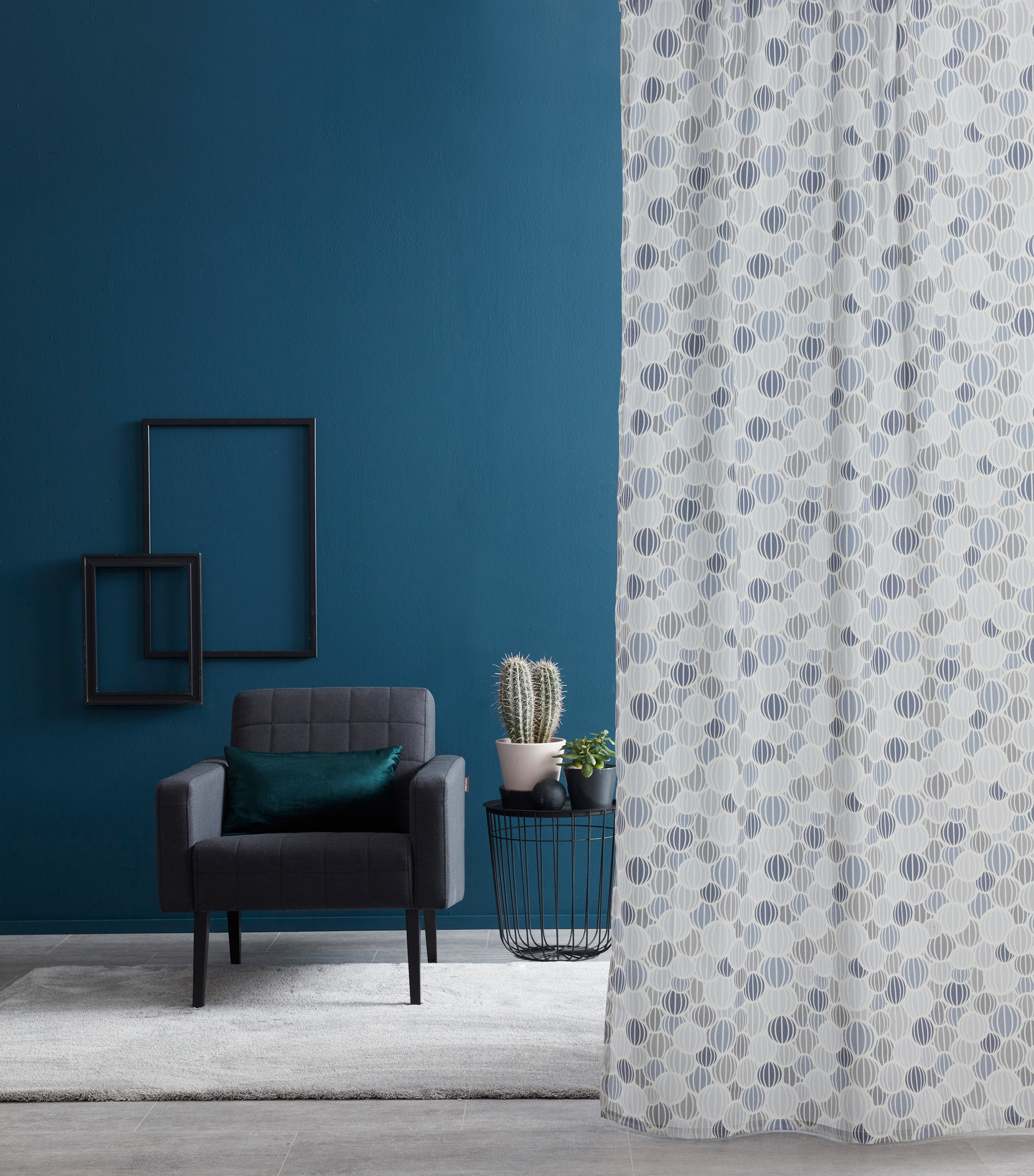 Valmisverho Cello Pallot 140x240cm liila