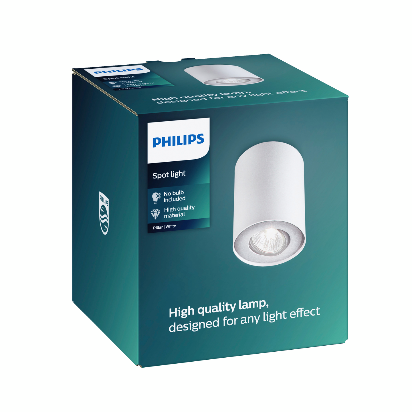 Spottivalaisin Philips Pillar 1-osainen valkoinen