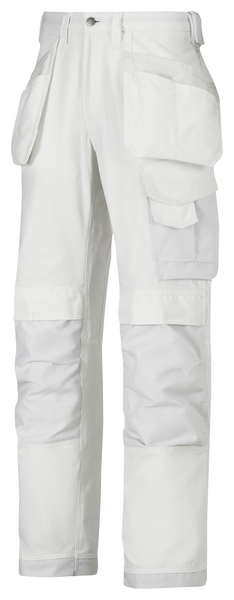 Työhousut Snickers Canvas+ 3214-0909 valkoinen