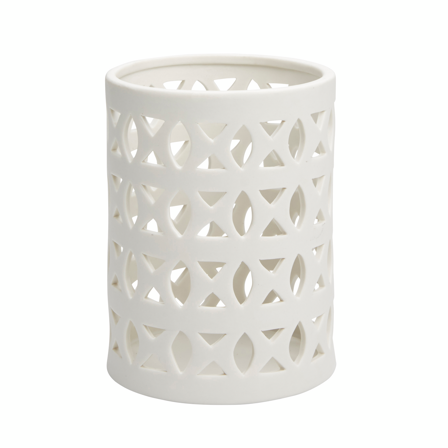 Kynttilälyhty Cello 12x12x16,5 valkoinen