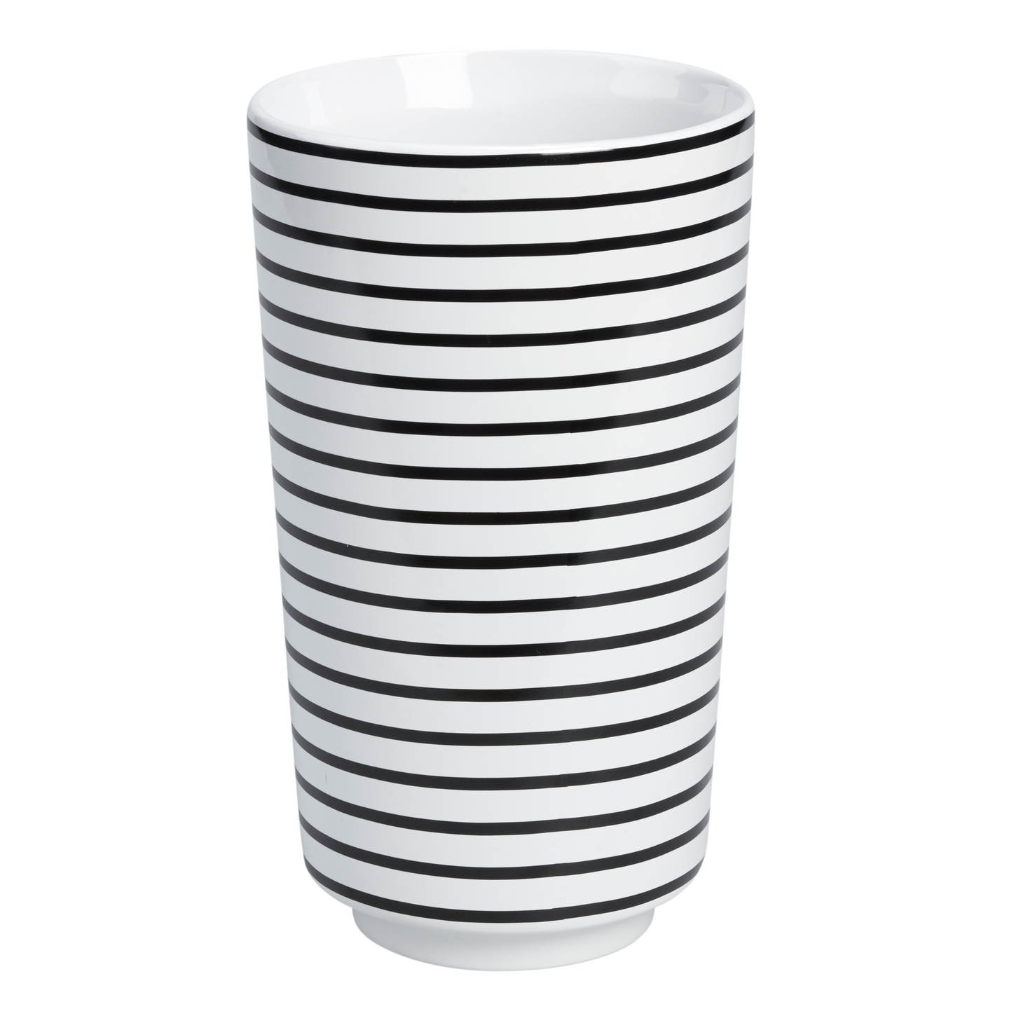 Vaasi Cello 13x25cm mustavalkoraita