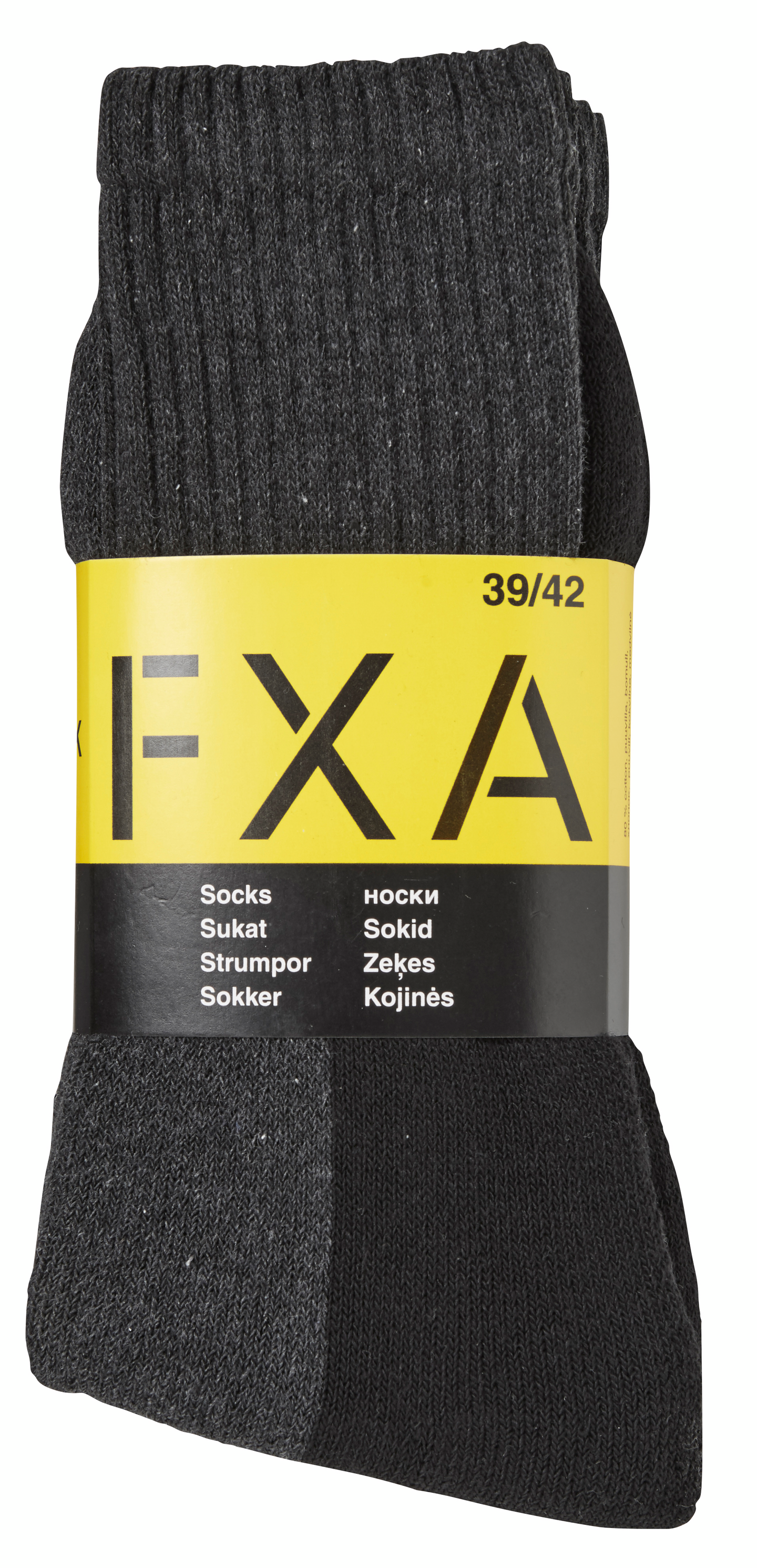 Sukat FXA harmaa/musta 3 paria