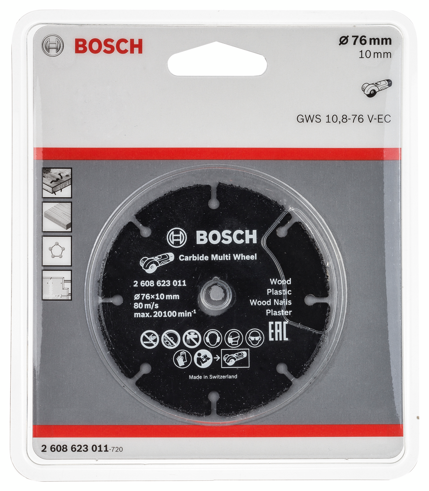 Katkaisulaikka Bosch karbidi Multi Wheel 76mm