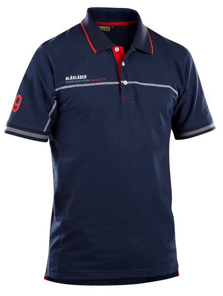 Pikeepaita Blåkläder 332710508956 mariininsininen/punainen