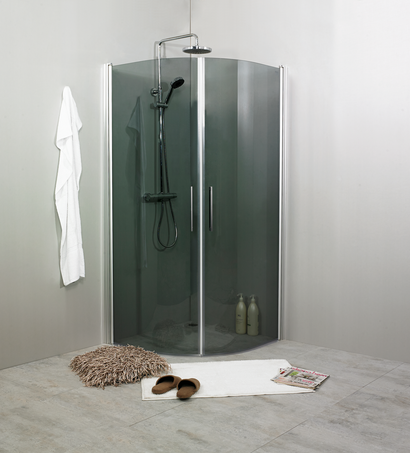 DUSCHHÖRN NORO FIX TREND R 88, SILVER MATT RÖKFÄRGAT GLA 2017