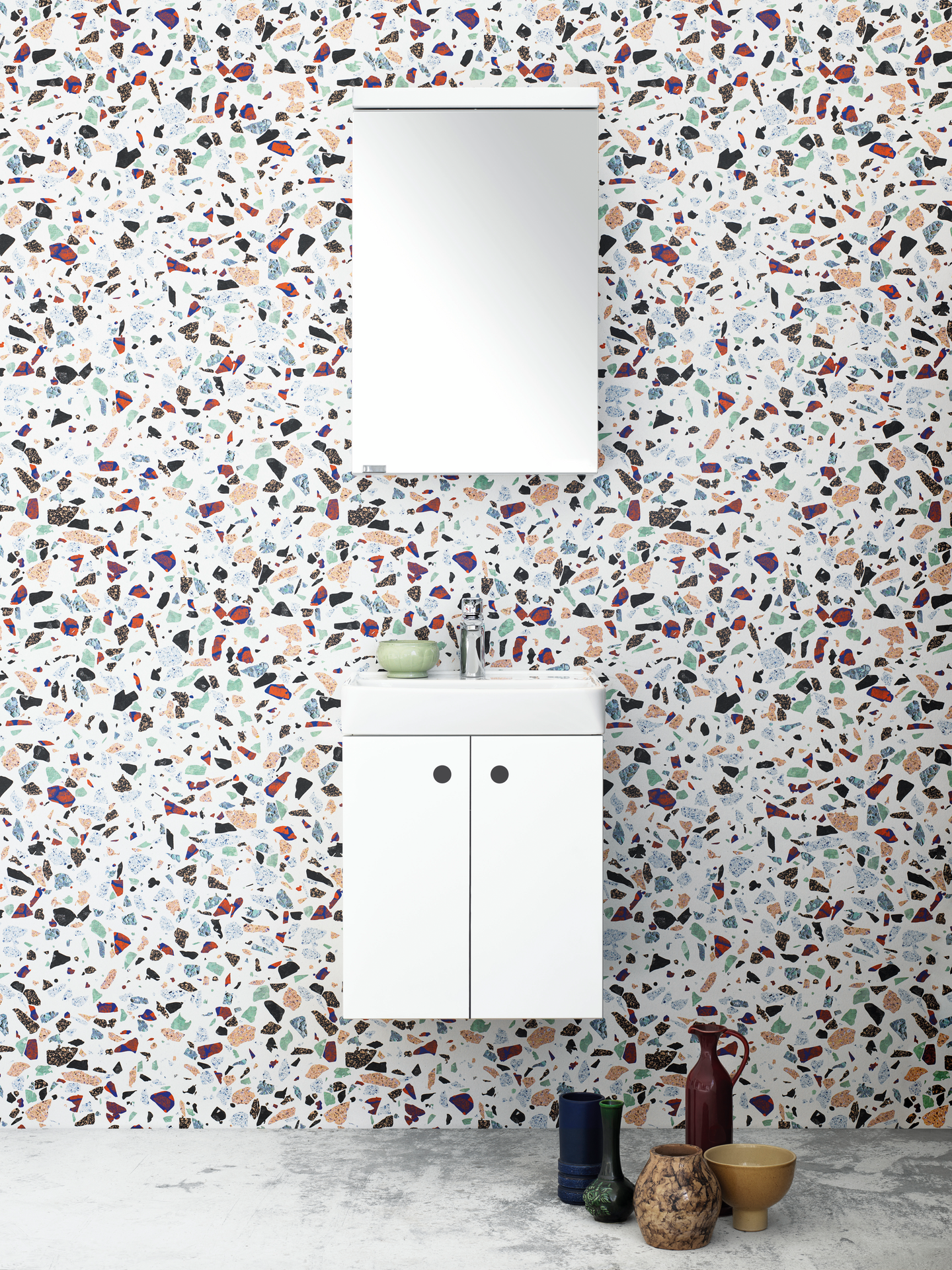 UNDERDEL SVEDBERGS INTRO 55 MATT VIT, INTHT 1HYLL 55X35X50CM