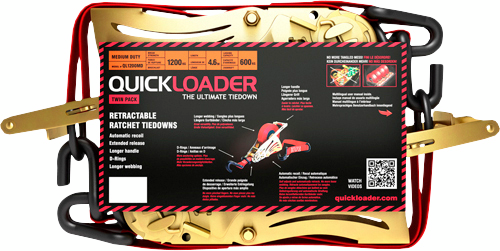 Kuormaliina QUICKLOADER kelautuva QL1200LD 25mm x 4,5m 600/1200kg 2kpl