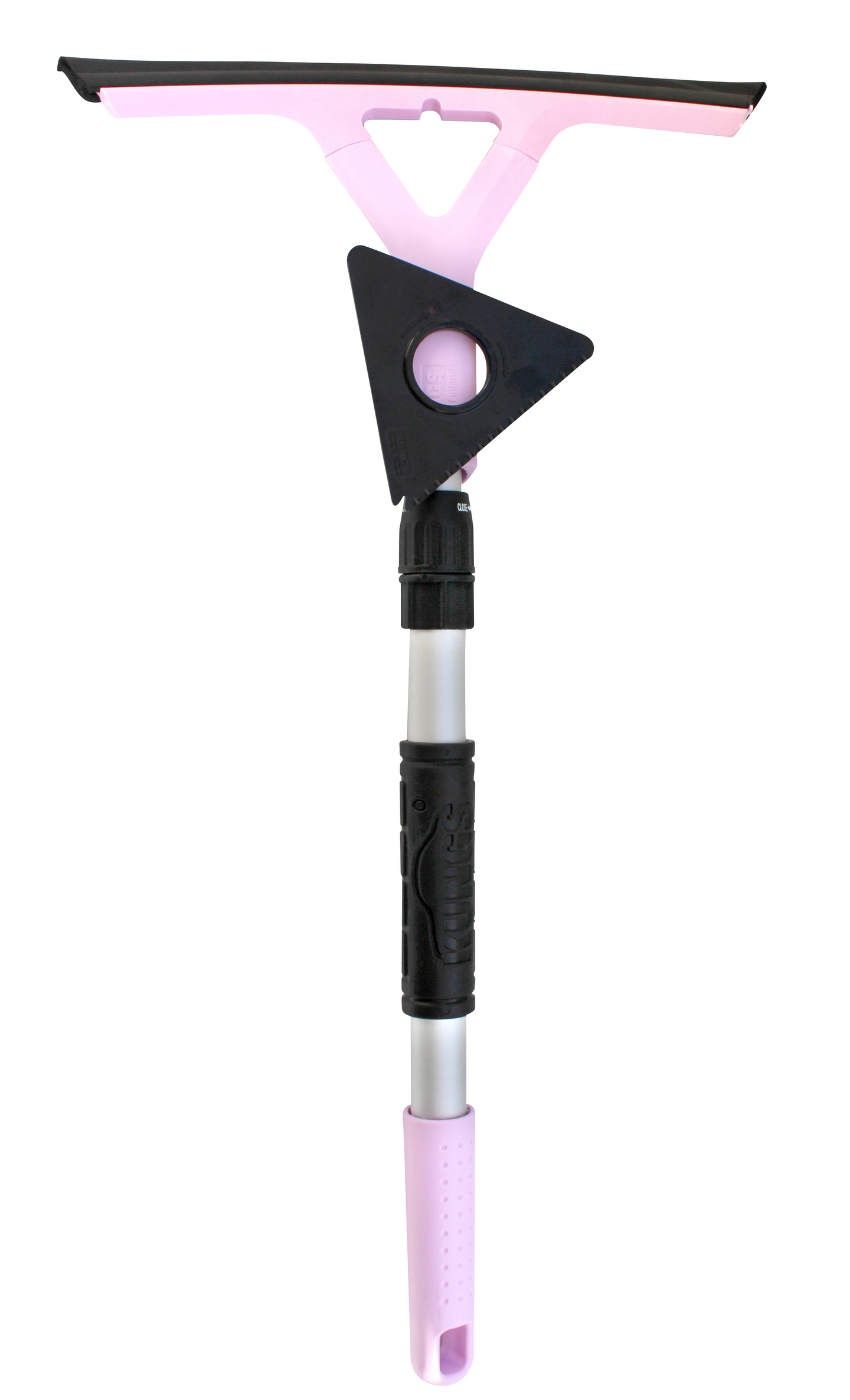 Kuivain KUNGS Aqua-away teleskooppivarsi ja vaihtoraappa Roosa nauha