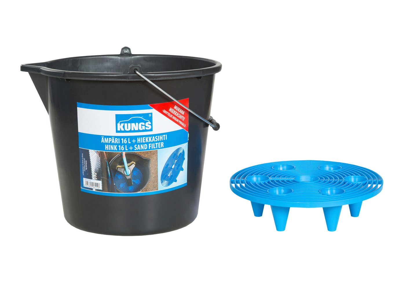 Ämpäri 16l + hiekkasihti KUNGS