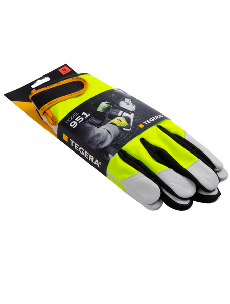 Käsineet TEGERA 951 moottorisaha viiltosuojattu EN 388