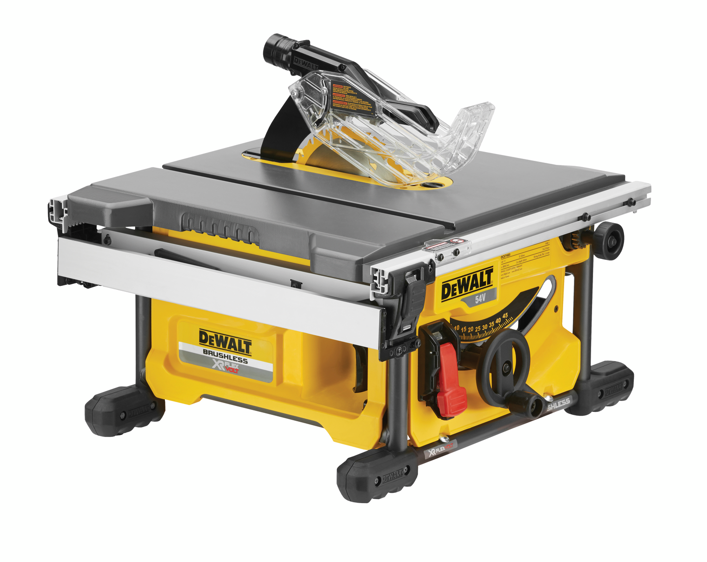 Akkupöytäsaha DeWalt DCS7485N 54V runko XR Flexvolt