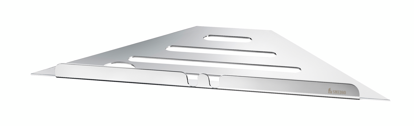 Hylly Smedbo Sideline DK3060 kulmahylly kiinteä asennus kiiltävä kromi