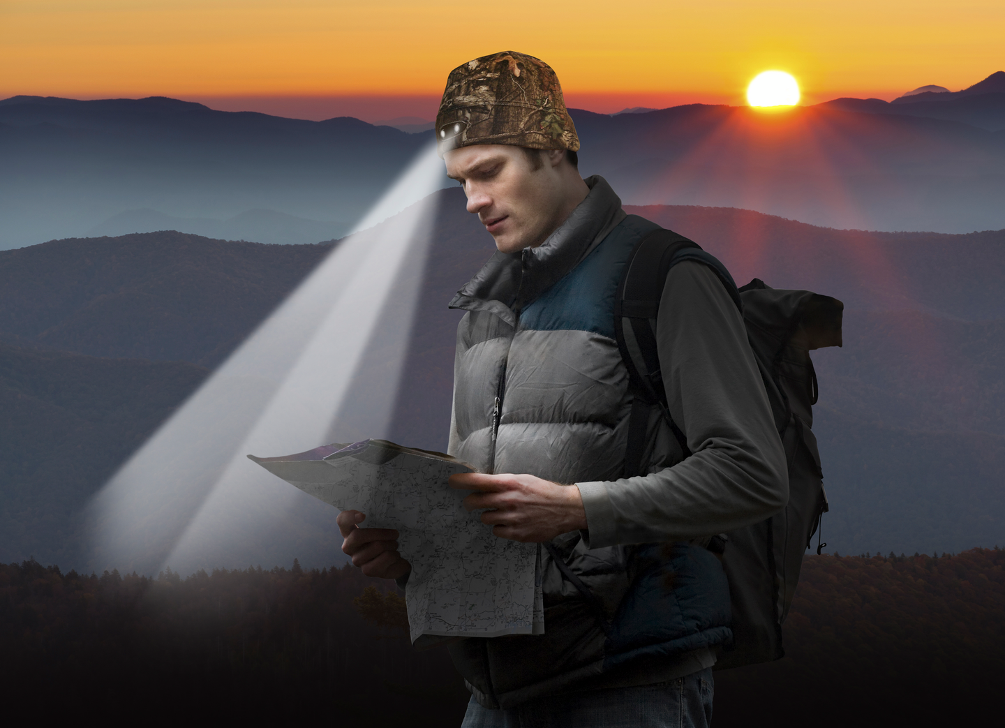 Pipo Powercap oranssi led-valolla