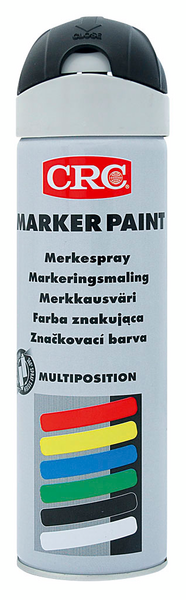 Merkkausvärispray CRC musta 650ml ei fluoresoiva