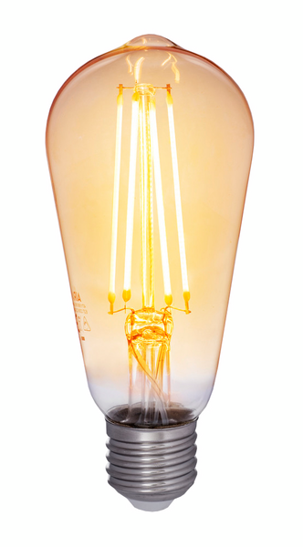 Led-lamppu Airam Edison Amber 380lm 2200K kirkas himmennettävä E27 5W