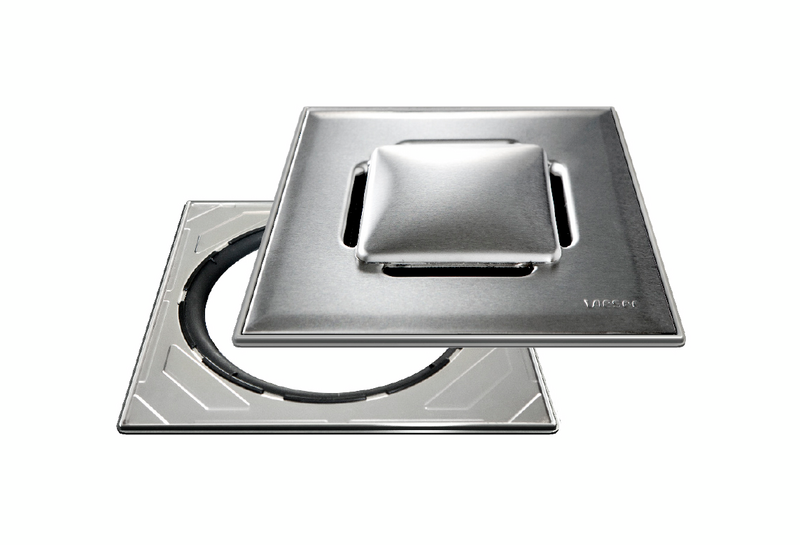 Neliökansi Vieser Design 197x197mm säädettävällä teräskehyksellä