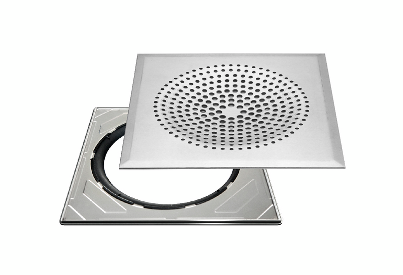 Neliökansi Vieser Modern 197x197mm säädettävällä teräskehyksellä