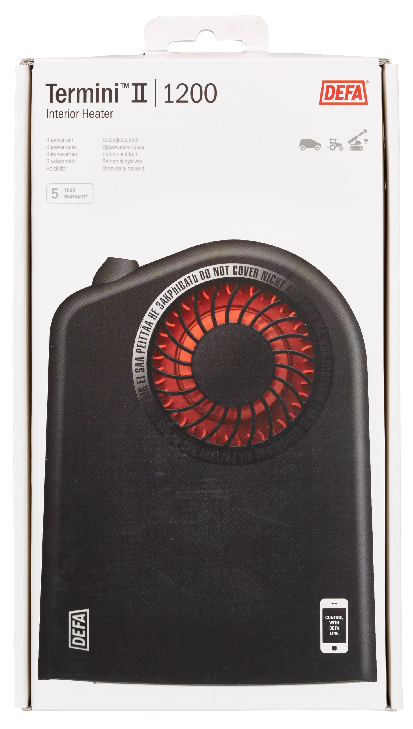 Sisätilanlämmitin DEFA Termini™ II 1200W