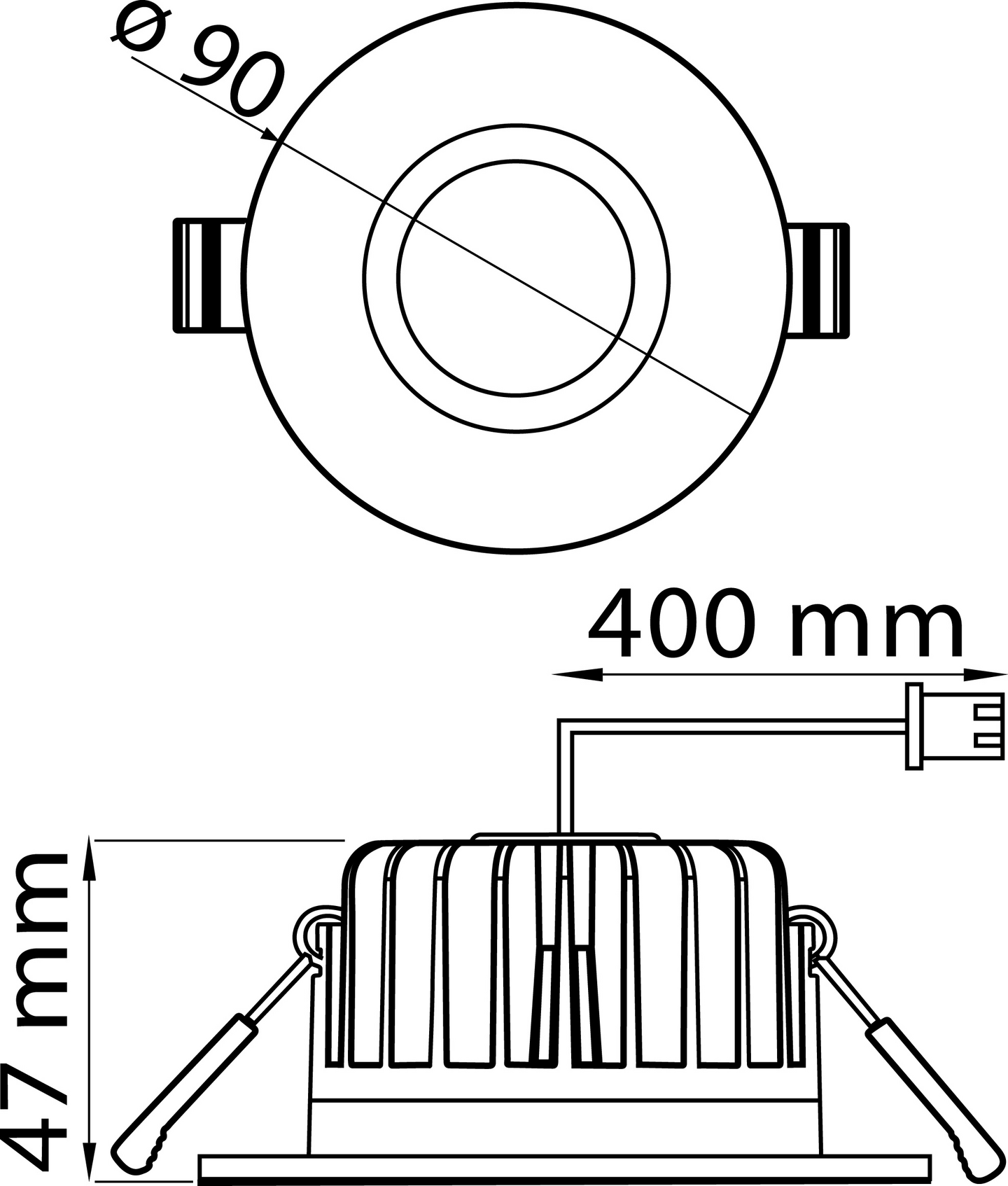 Alasvalo Euli Interno EUS90WRD 3K 9W 3K 670lm IP44