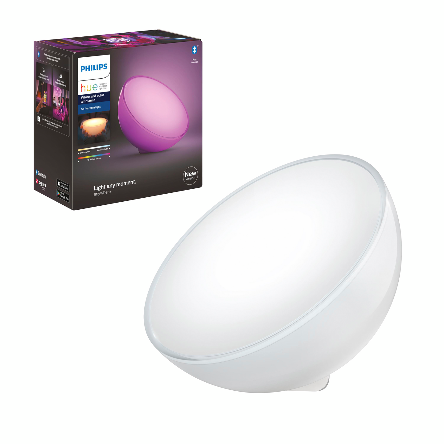 BORDSLAMPA PHILIPS HUE HUE GO VIT PHILIPS
