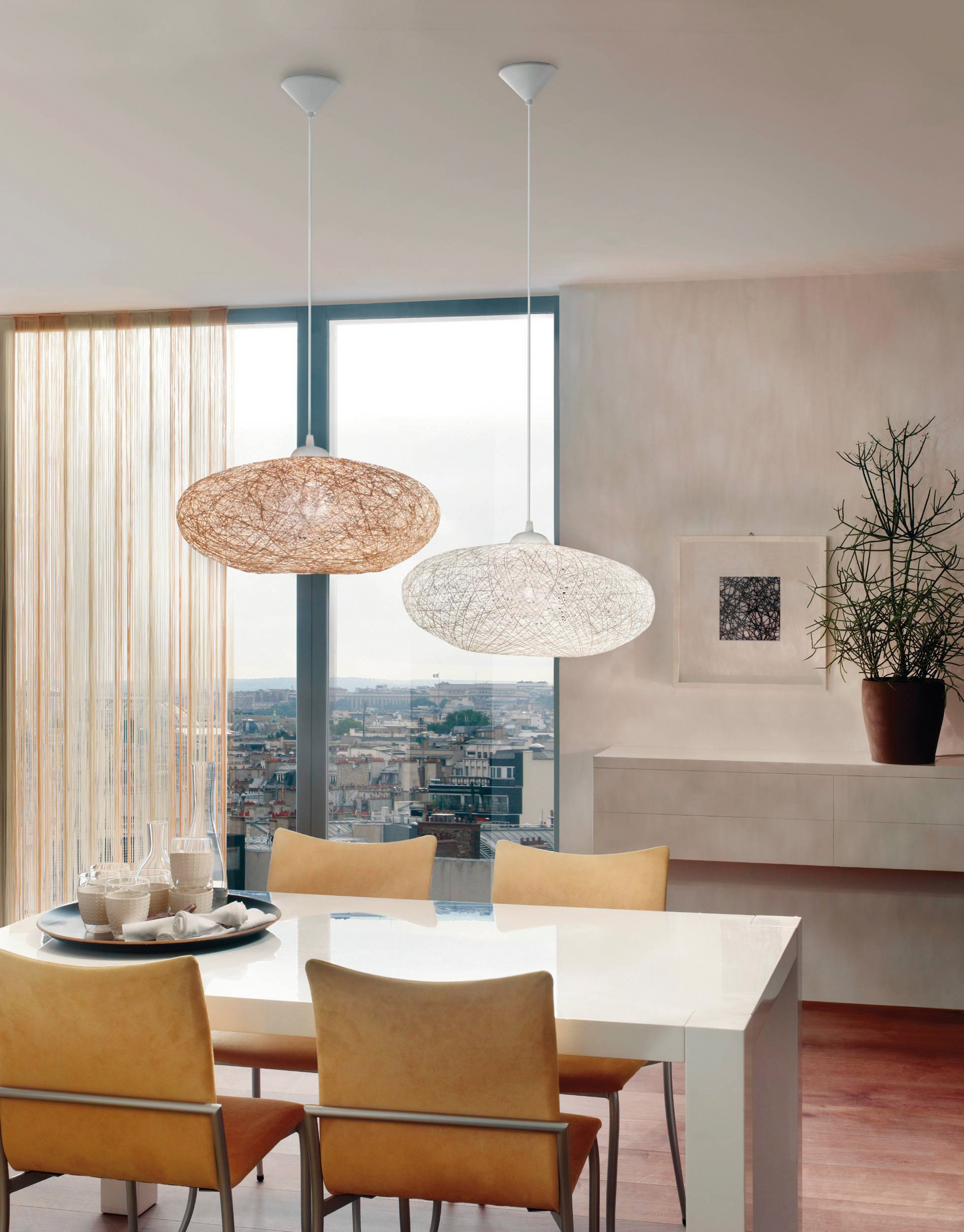 Riippuvalaisin EGLO Campilo 45cm E27 beige