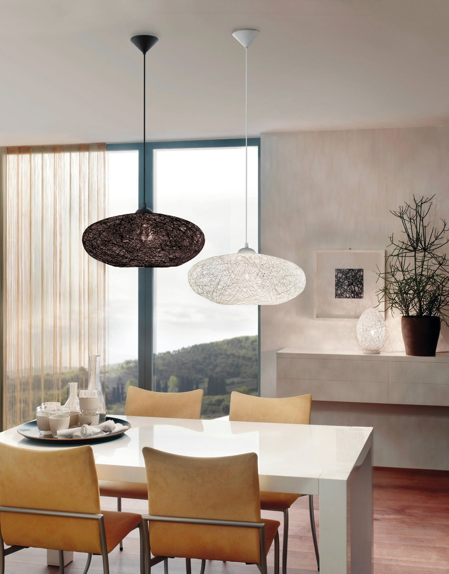 Riippuvalaisin EGLO Campilo 45cm valkoinen