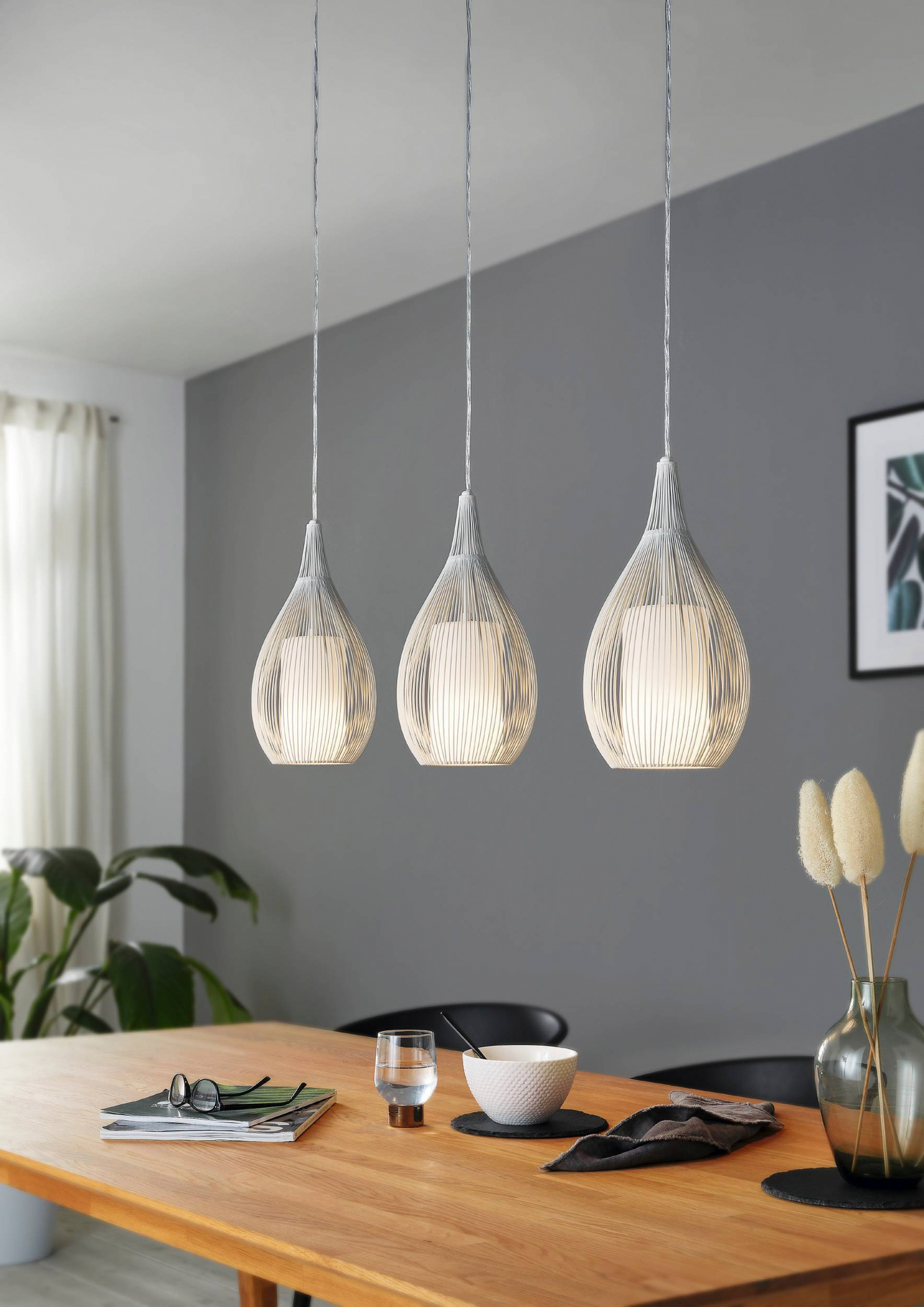 Riippuvalaisin EGLO Razoni 3-osainen valkoinen