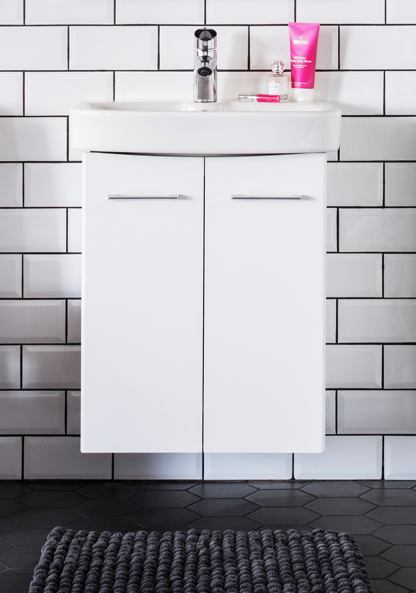 Allaskaappipaketti IDO Glow Square L56 K69,5 S44cm valkoinen